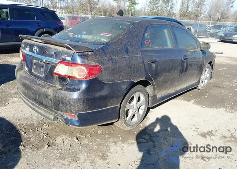 2011 Toyota Corolla S z USA, uszkodzony, nr VIN 2T1BU4EE6BC619204